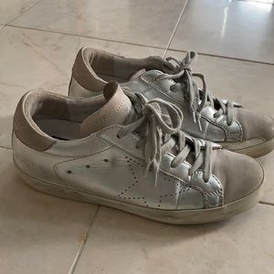 Golden Goose - Silver and White - size 6